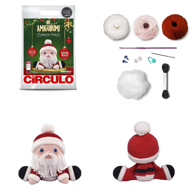 Kit Amigurumi Natal - Círculo - AfricanArtesanato