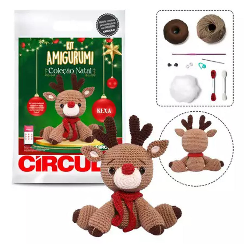 Kit Amigurumi Natal - Círculo - AfricanArtesanato
