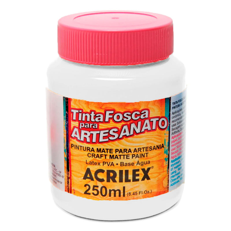 Tinta PVA Fosca para Artesanato 250ml - Acrilex